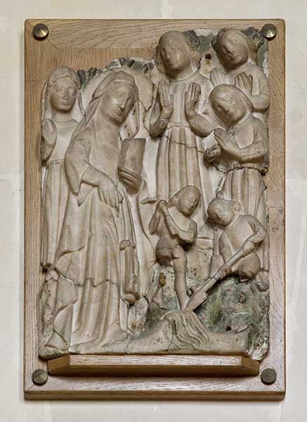 bas-relief n°1 : Découverte de la Vraie Croix (?)