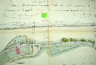 Plan de l’usine du Roule projetée par Jean Baptiste Gabriel Decean, 17 juin 1823 (AD Eure. 18 S 517).