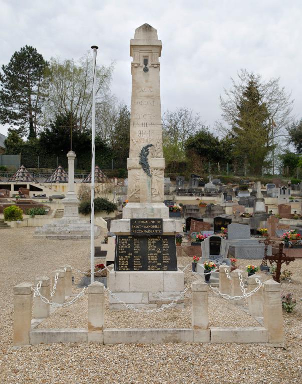 monument aux morts de la guerre de 1914-1918 de Saint-Wandrille-Rançon
