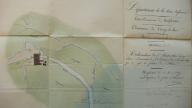 Plan de la filature exploitée par M. Blaise, par l’ingénieur des Ponts et Chaussées, 1er mars 1839 (AD Seine-Maritime. 7 S 37).