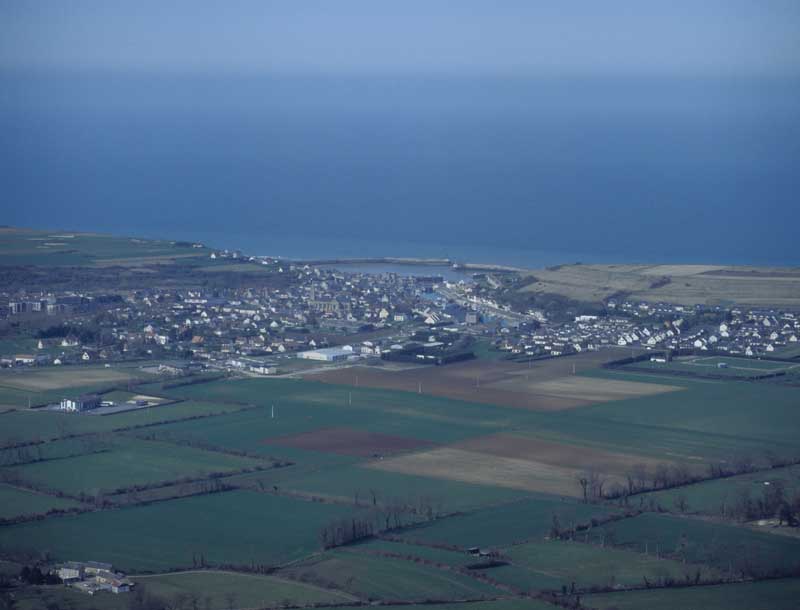 la ville de Port-en-Bessin-Huppain