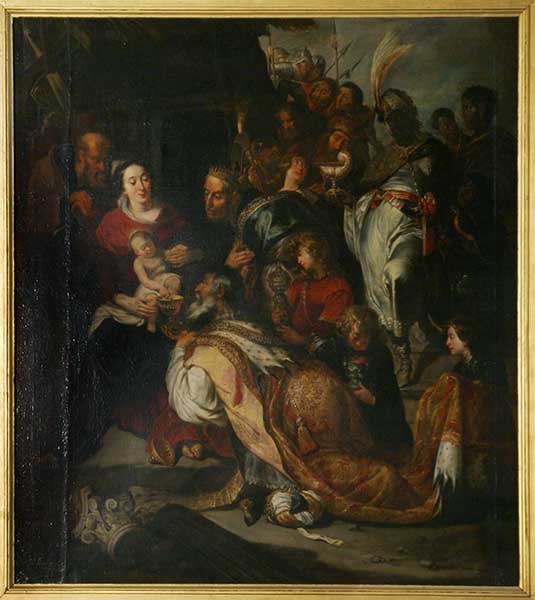 tableau d'autel n°1 : Adoration des Mages