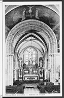 ensemble du maître-autel : lambris de demi-revêtement, tabernacle
