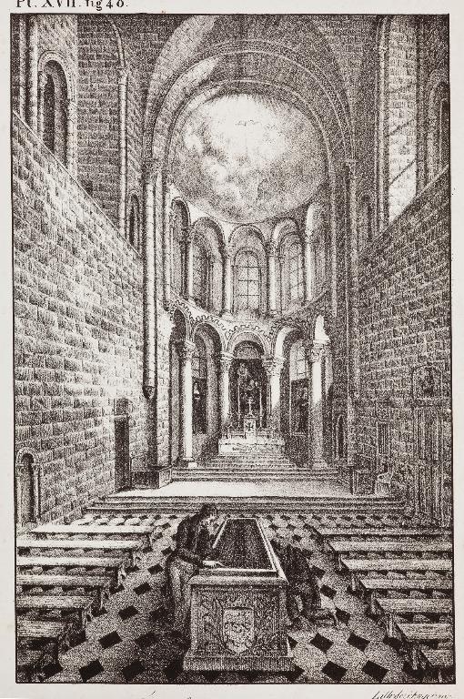 église de l'abbaye de bénédictines de la Trinité dite abbaye aux Dames, actuellement église paroissiale Saint-Gilles