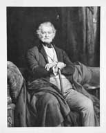 estampe : portrait d'homme âgé