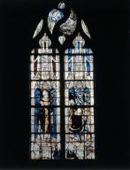 verrière, baie 2 : saint Nicolas et saint Hubert