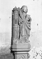 statue : sainte Barbe