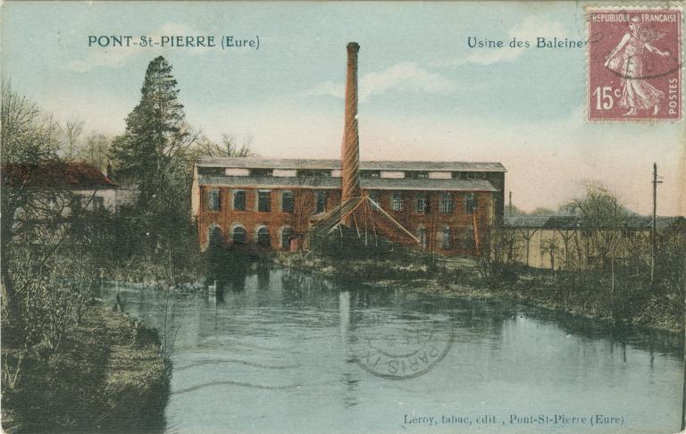 moulins à foulon et filature de laine Mignot Ainé, puis usine de baleines pour corsets Postel, puis usine des Teinturerie de l'Andelle, puis usine de pompes doseuses Dosapro puis Milton-Roy