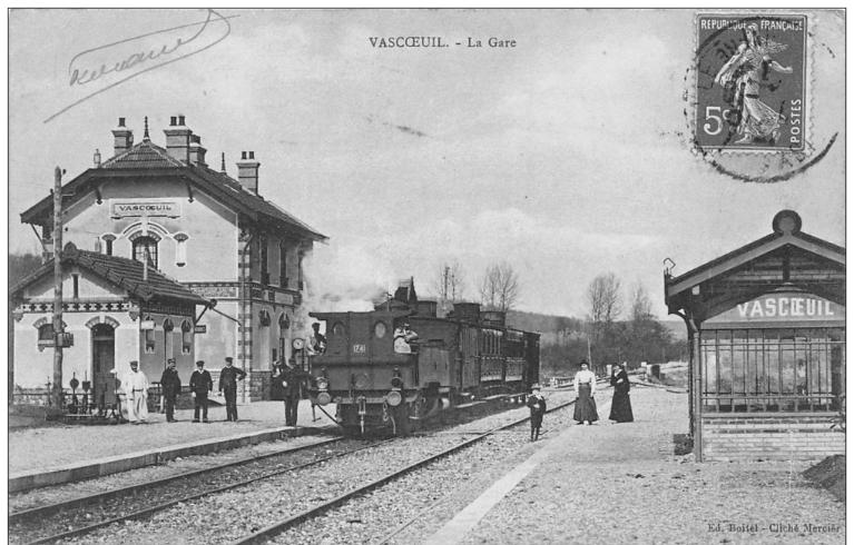 gare et maison de garde-barrière de Vascoeuil