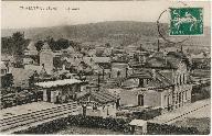 Charleval (Eure) - La gare.- Carte postale, éd. Deligny, vers 1920 (Collection particulière).