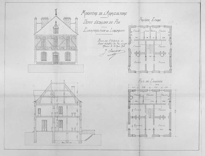 écuries, logements et magasins de fourrage dits Écuries du Bois