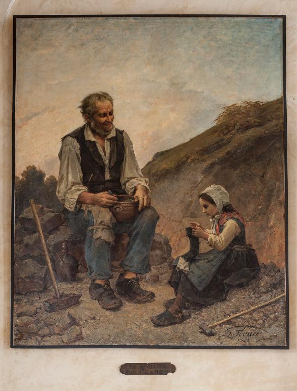 tableau : Le déjeuner du casseur de pierres