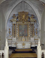 ensemble du maître-autel : autel, tabernacle, gradin d'autel, retable