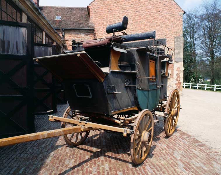 voiture hippomobile, road coach (park drag)