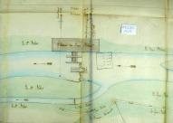 Plan masse de la filature Belot, 8 mars 1845 (AD Eure. 18 S 85).
