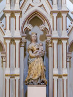 statue (petite nature) : Vierge à l'Enfant