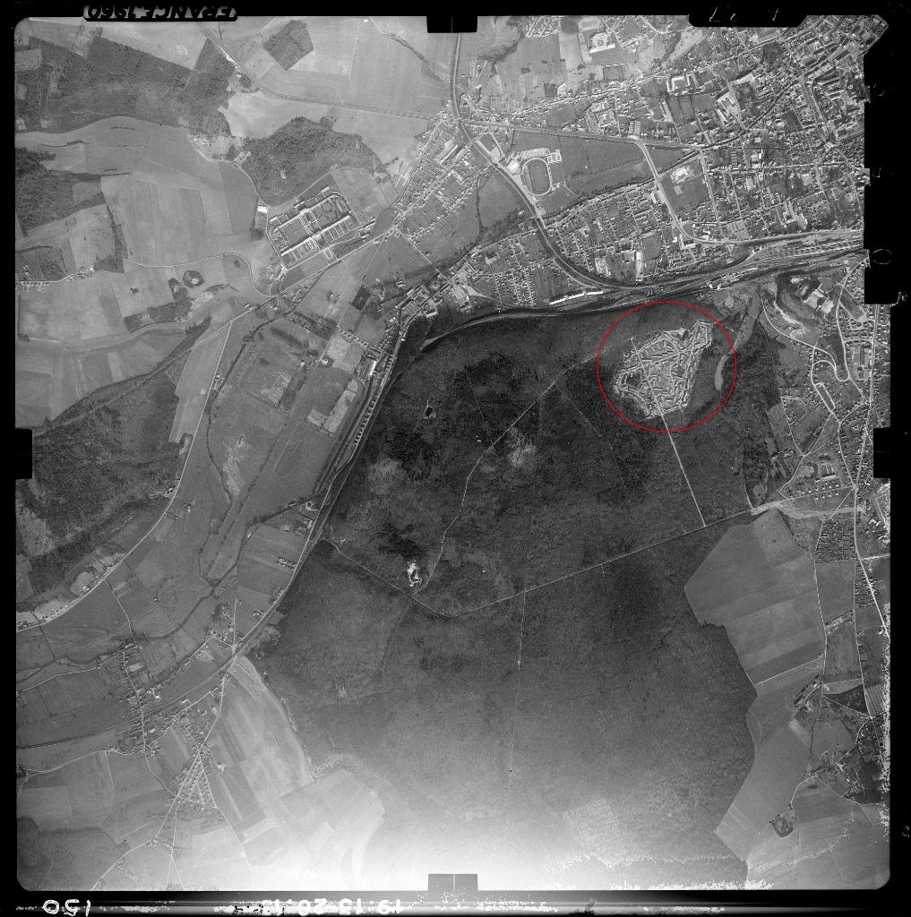 ensemble des cités américaines d'Evreux : Lafayette, la Sablonnière, le Village de la Forêt