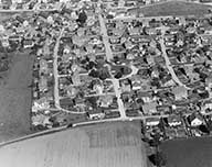 Vue aérienne de la cité de la Sente aux Anes.