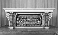 ensemble du maître-autel : autel, tabernacle, 2 crédences