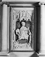 haut-relief : charité de saint Martin
