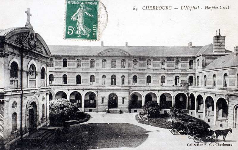 hospice Napoléon III, puis hôpital Pasteur, actuellement Centre Hospitalier Public du Cotentin