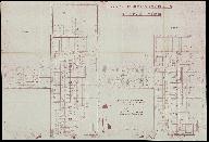 Vue en plan des 2e et 3e étages.- Plan, n°13.651, éch. 1/50e, 101,5 x 70 cm, 3 février 1932. (Collection particulière Dupuis).