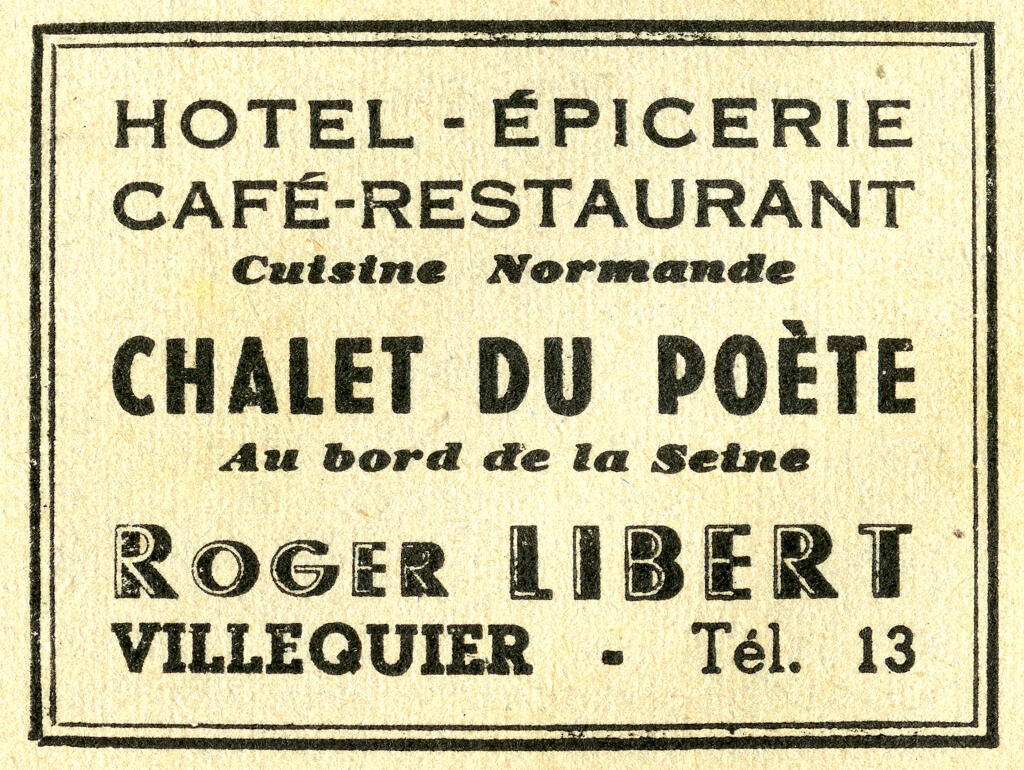 hôtel du Commerce, puis hôtel-restaurant dit Le Chalet du poète, actuellement maison