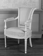 ensemble de 5 fauteuils en cabriolet de style Directoire