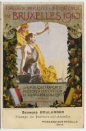 Affiche de l'exposition internationnale de Bruxelles (présence du tissage Georges Boulanger), 1910 (Collection particulière).