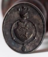 Vue de détail d'un sceau aux armes des Fontenay.