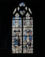 verrière : transfiguration, incredulité de saint Thomas (baie 1)