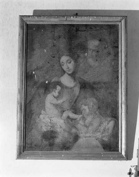 tableau d'autel : Sainte Famille avec saint Jean enfant