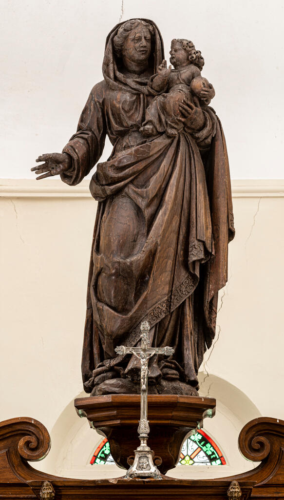statue (grandeur nature) : Vierge à l'Enfant dite Notre-Dame de vieux port