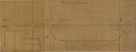 Projet de Batterie Flottante.- Dessin à l'encre sur papier, 25 juillet 1854. (Ministère de la Défense, service historique de la Marine, Cherbourg-Octeville. 2 G5 218).