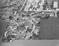 Vue aérienne de la cité d'Ussy.