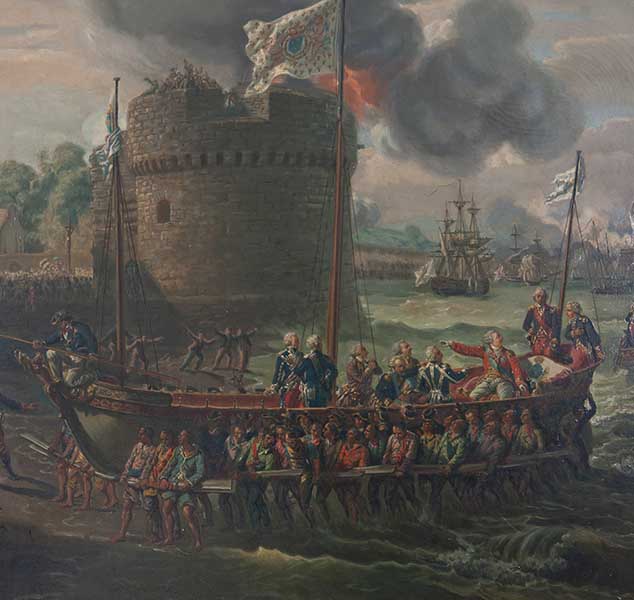 tableau n°8 : Visite de Louis XVI à Cherbourg