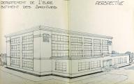 bâtiment des archives départementales de l'Eure