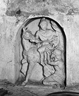 haut-relief : charité de saint Martin