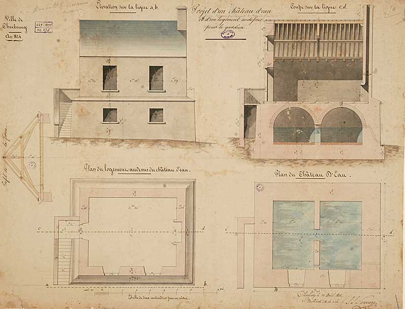 réservoir dit usine des eaux de la Fauconnière