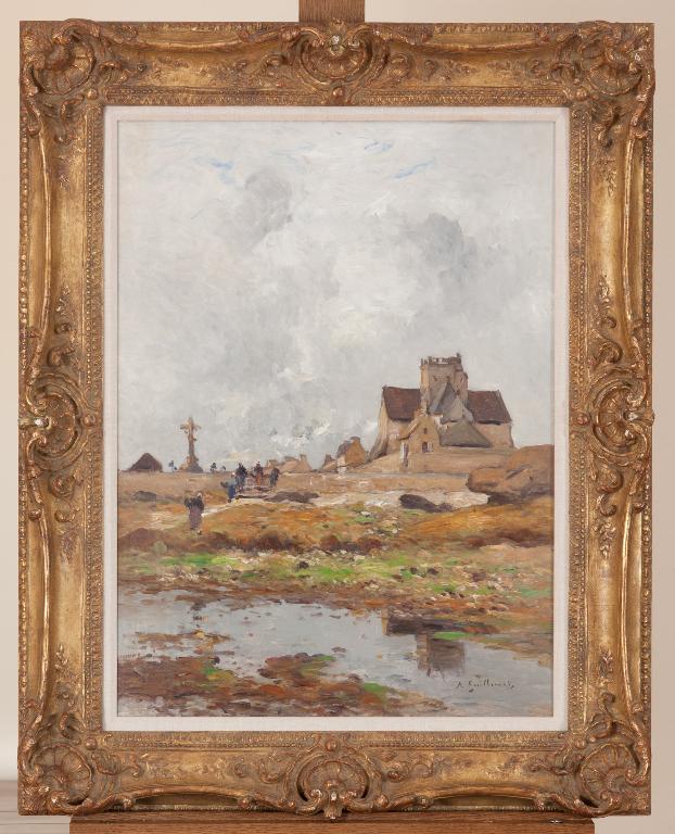 tableau : L'église de Barfleur