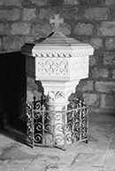 fonts baptismaux, style néo-roman