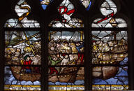 présentation des vitraux de l'église Saint-Martin de Villequier