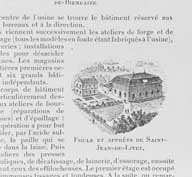 Foule et apprêt de Saint-Jean de Livet.- Gravure, tirée de : BOURLIER, E. Le Calvados commercial, industriel et pittoresqueLisieux. Albert Grente, 1897.