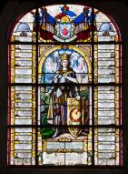verrière hagiographique de la guerre de 1914-1918 : Saint Louis (baie 7)