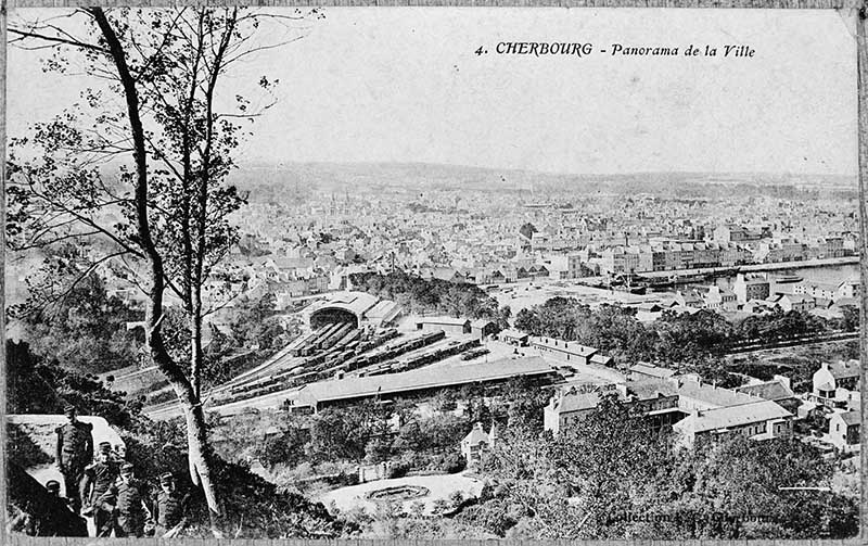 4 - CHERBOURG Panorama de la Ville.- Carte postale. (AD Manche. Série FI).