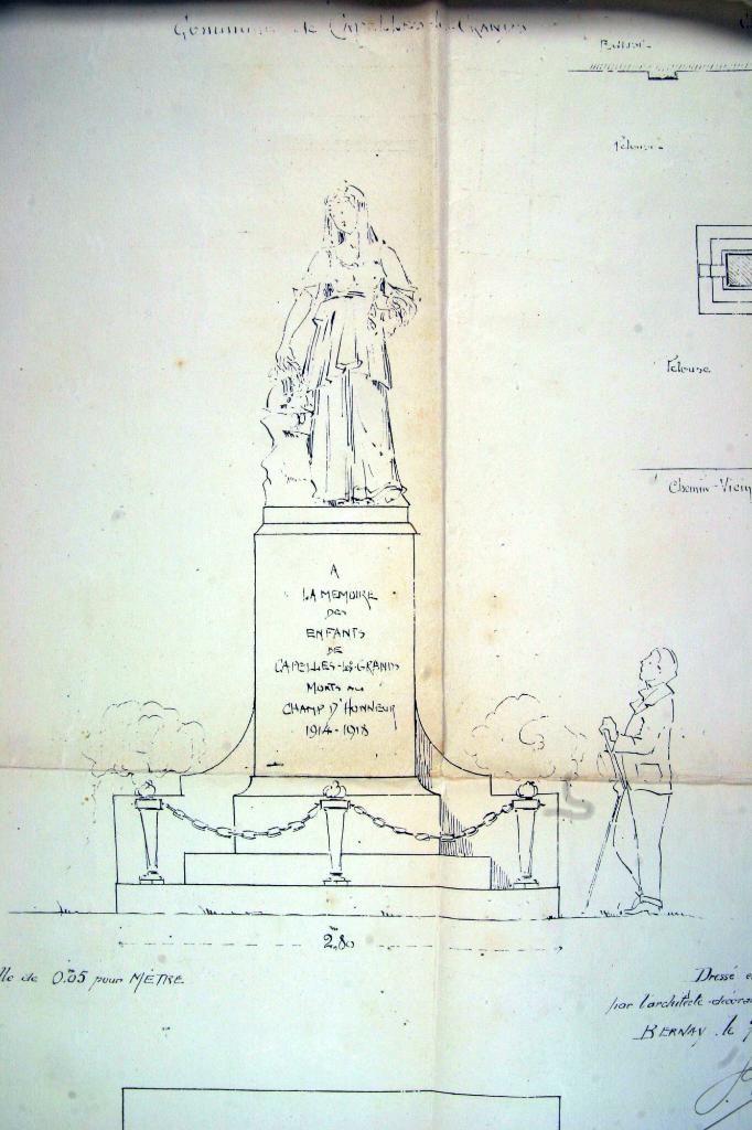 monument aux morts de la guerre de 1914-1918 : France en deuil
