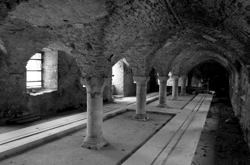 abbaye Notre-Dame-du-Voeu, puis hôpital de la Marine, puis caserne Martin des Pallières, puis cité Chantereyne, actuellement site archéologique