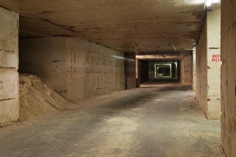 carrière souterraine de calcaire "Pierre de Caen", dite carrière de Quilly, de la Société des Carrières de la Plaine de Caen