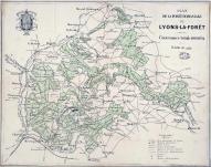 Plan de la forêt domaniale de Lyons-la-Forêt, début XXe siècle. (AD Eure. 4 Pl 22).