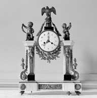pendule à portique